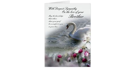 Sympathy Card Loss Of Brother Zazzle