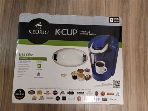Keurig Blue K45 Elite Brewing System Coffee Maker Brewer K Cup Tea Hot Water Ebay