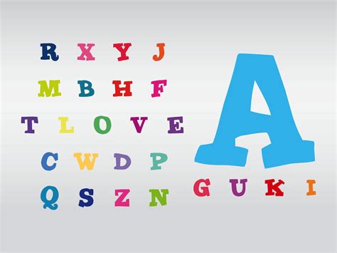 Colorful Alphabet Vector Art And Graphics