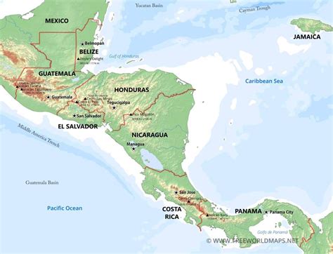 Mountains In Central America Map Best Event In The World