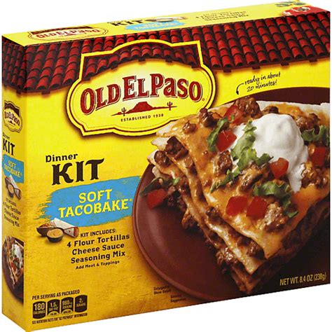 Old El Paso Soft Taco Bake Dinner Kit 84 Oz Box Hispanic Carlie Cs