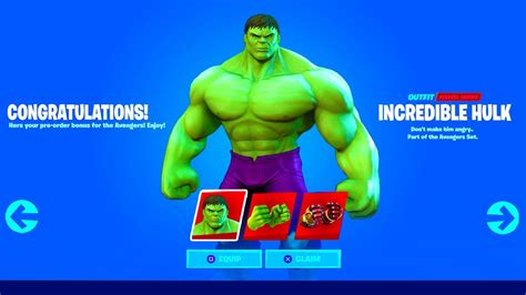How To Get Hulk Skin In Fortnite Hulksmashers Pickaxe Youtube