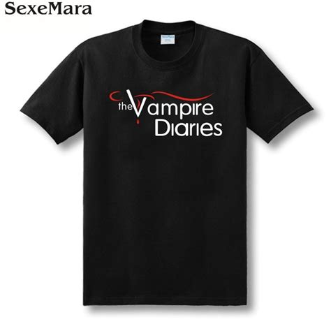 Sexemara The Vampire Diaries Print T Shirt 100 Cotton Custom