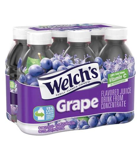 Welchs Grape Juice Drink 10 Fl Oz 6 Count