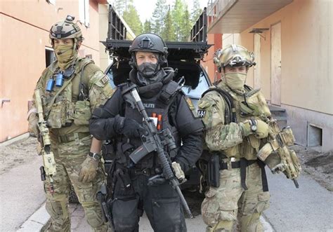 Norwegian Special Forces Fsk And Mjk Along With Police Emergency
