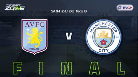 Manchester city will be determined to bounce back when they travel to villa park to take on aston villa in wednesday's premier league clash and with their quadruple dream now over for another season, pep guardiola's men will be fired up to ensure their title bid does not derail after looking like. 2019-20 League Cup Final - Aston Villa vs Man City Preview ...