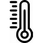 Temperature Weather Icon Forecast Reading Thermometer Svg