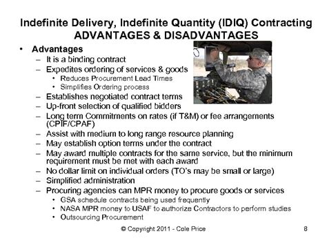 Indefinite Delivery Indefinite Quantity Idiq Task Order Contracts