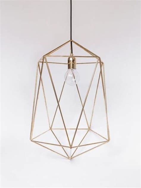 Geometric Metal Lamp Unique Pendant Lamp Minimalist Lamp Etsy Metal