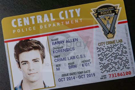 Central City Police Department Id Badge Barry Allen Joe West