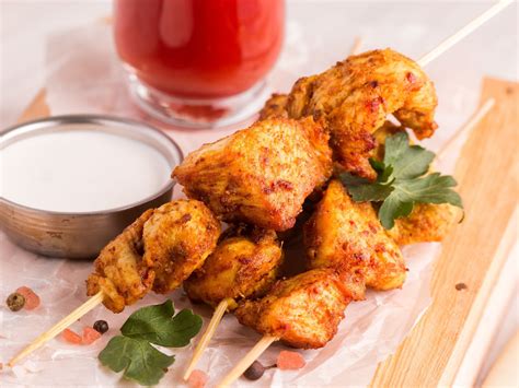 Brochettes De Poulet Curry Coco Recette En