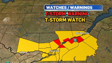 Severe Thunderstorm Watch Issued For The Montreal Area Ctv News