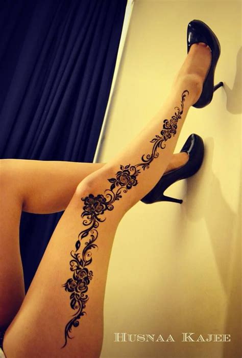 Pin By Atiyyah Ismail On Mehndi Leg Henna Henna Tattoo Henna