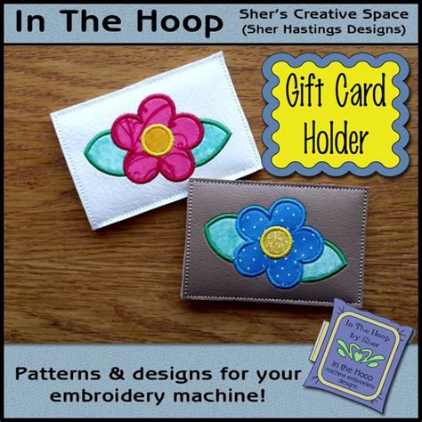 ITH Simple Flower Gift Card Holder Gift Card Holder 4 X 4 Etsy