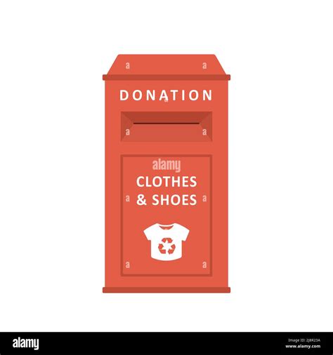 Boîte De Dons De Vêtements Bac à Vêtements Ou Contenant De Recyclage