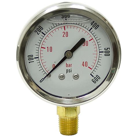 600 Psi 25 Lf Lm Gauge Pressure And Vacuum Gauges Pressure Gauges