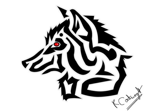 Wolf Head Tribal Tattoo By Ludifer On Deviantart