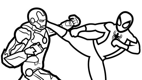 Ironman Coloring Pages Spiderman Vs Ironman Coloring Pages 2019 Open