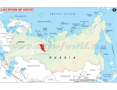 Buy Printed Sochi Location Map