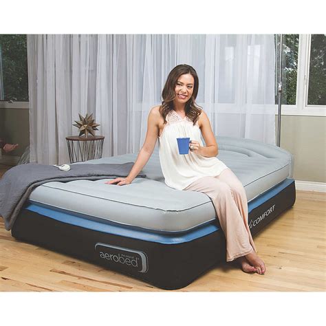 Air mattresses are undeniably convenient—they can add extra sleeping space just about anywhere and don't take up much room. AeroBed Opti-comfort Queen Air Mattress with Headboard | eBay