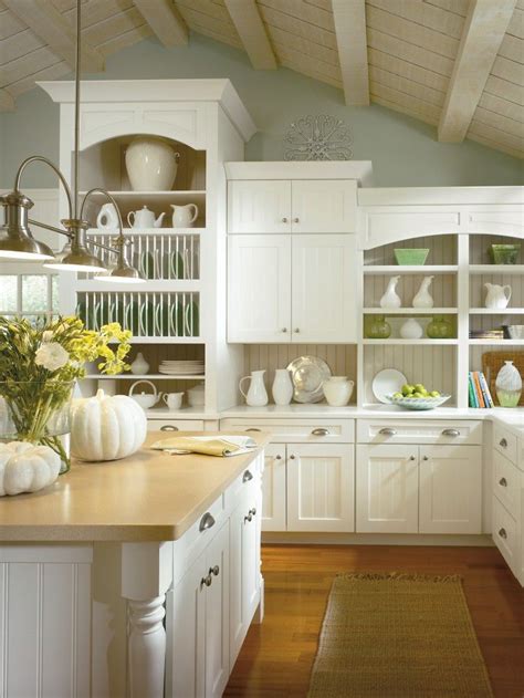 What should we do about that space? Kenston PureStyle White kitchen by Thomasville Cabinetry ...