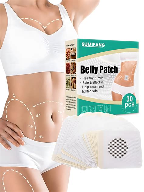 30pcs Natural Herb Essence Belly Button Patch And Sticker Set
