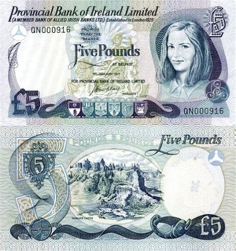 5 Pounds Provincial Bank Of Ireland Northern Ireland Numista