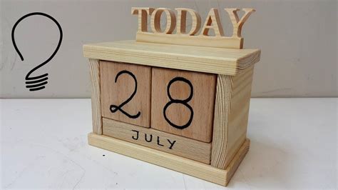 How To Make A Wooden Calendar Wooden Calendar Diy Calendar Wooden Diy