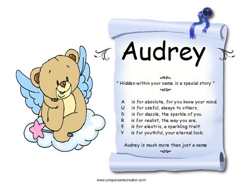 Audrey Unique Name Creator