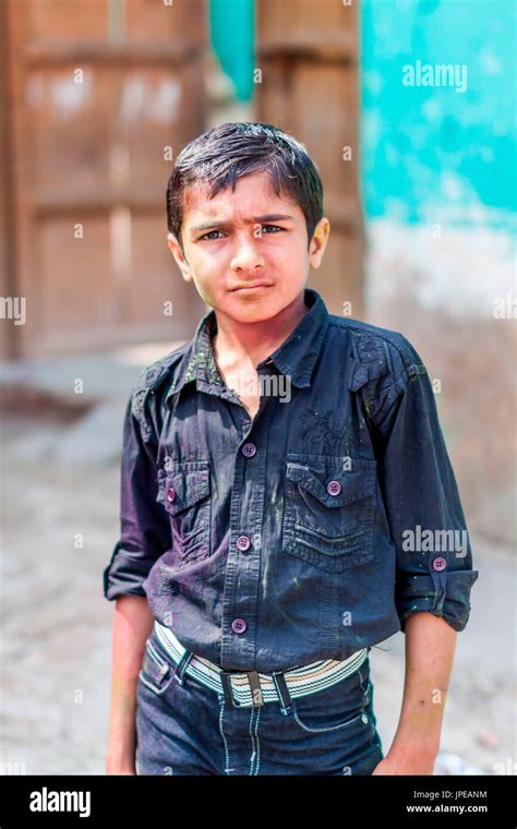 Asia India Uttar Pradesh Indian Boy Stock Photo Alamy