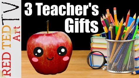 Ideal for church teachers and children's ministry. 3 Teacher's Day DIYs Red Ted Art TV - E2 - YouTube