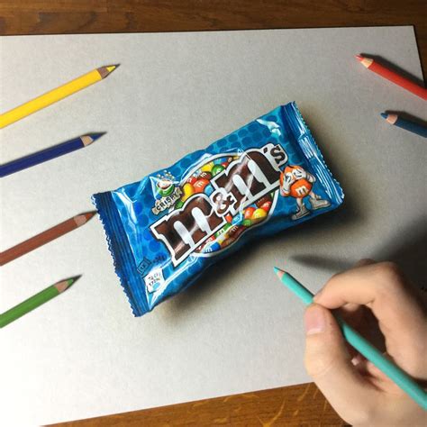 Drawing Blue Pop Candies By Marcellobarenghi Realistic Drawings