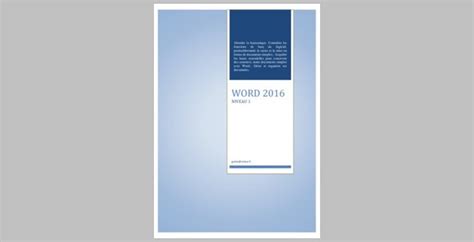 Cours De Microsoft Word 2016 Accéléré