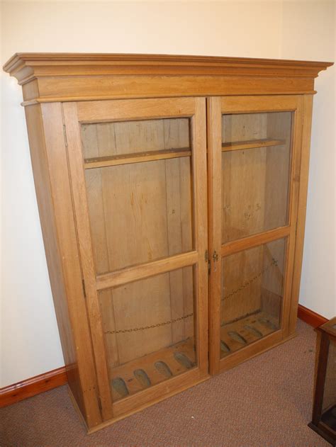 Our gun safes are made of strong, durable materials, like steel or composite, and include protection features, such as locking bolts, dead bolts and. Large Pine Gun Cabinet - Antiques Atlas