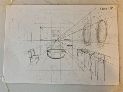 One Point Perspective Drawing Emily May