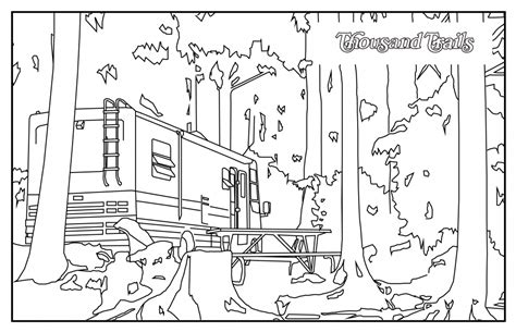 Rv Camping Coloring Pages Sketch Coloring Page