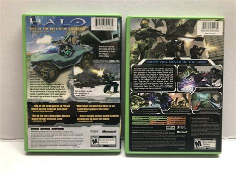 Halo 1 Combat Evolved And Halo 2 Original Xbox Xbox 360 Compatible