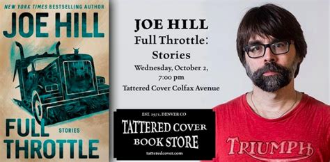 Joe Hill Book Signing Event Full Throttle To Be Released Oct 1st 2019