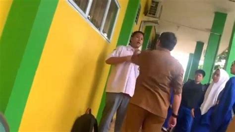 Viral Guru Cekcok Hingga Tampar Murid Laki Laki Kini Berujung Damai