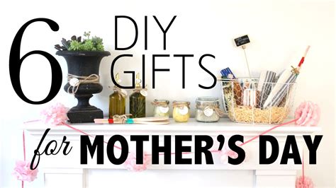Great gifts for your mother. 6 DIY Gifts for Mother's Day - YouTube