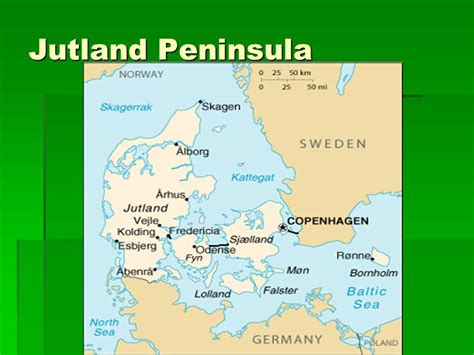 Jutland Map Europe