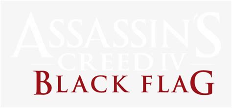 Ac Bf Logo Bw Red Assassin S Creed Iv Black Flag Png Image
