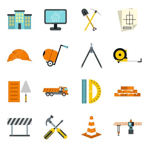 Construction Tools Set Vector Hd Images Construction Icons Set Flat