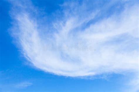 Natural Blue Sky With White Clouds At Daytime Natural Background Stock