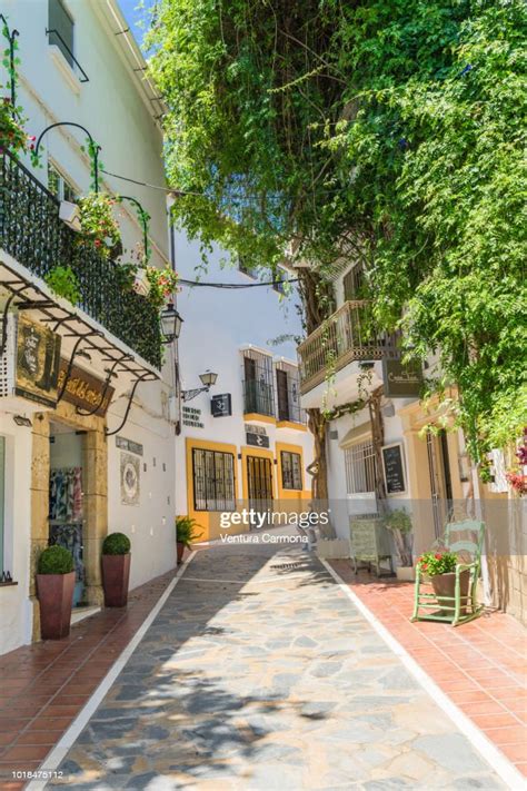 Alley In The Old Own Of Marbella Spain High Res Stock Photo Getty Images