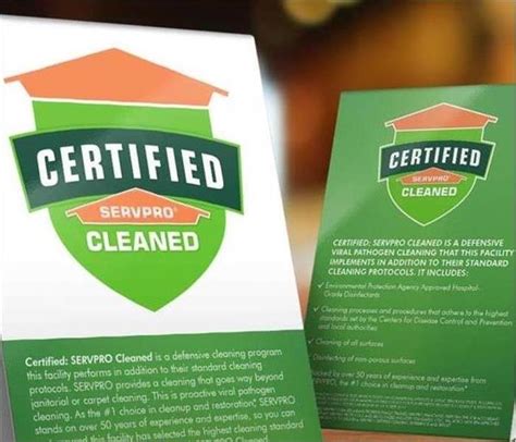 Certified Servpro Cleaned