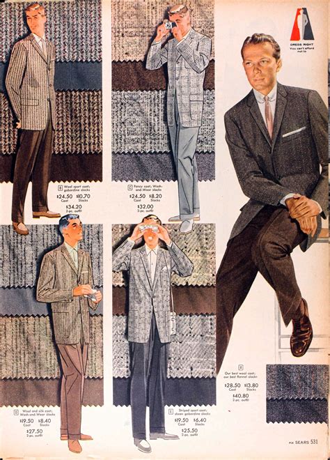 sears catalog highlights spring summer 1958 vintage mens fashion sears catalog 1950s mens
