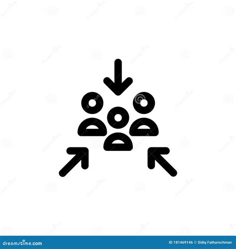 Meeting Point Icon Stock Vector Illustration Of Gathering 181469146