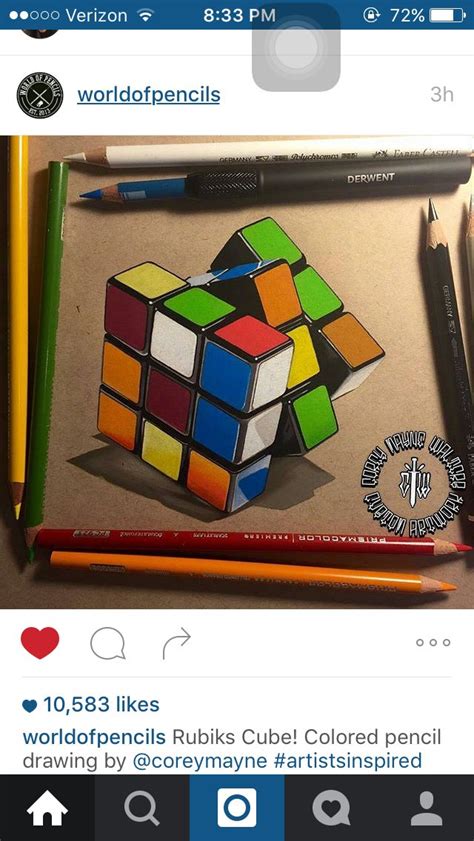 Activity pads, building kits, collectible toys, puppets Rubics cube (With images) | Drawings, Elements of art ...