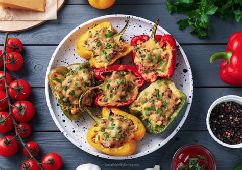 Stuffed peppers are perfect for a picnic: Easy Stuffed Peppers Recipe (LOW CALORIE) | Lose Weight By Eating